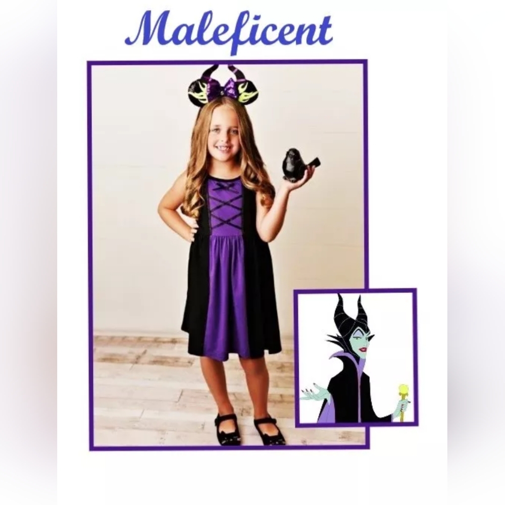 NWT Girl's Maleficent Dress. Size 3T.